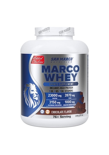 San Marco Nutrıtıon Marco Whey Çikolata Aromalı 2300 G