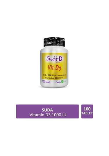 Suda Vitamin D3 1000iu 100 Tablet