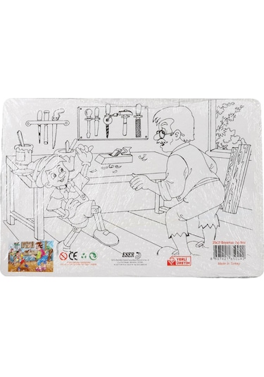 36 Parça Çocuk Puzzle + Boyama Pinokyo