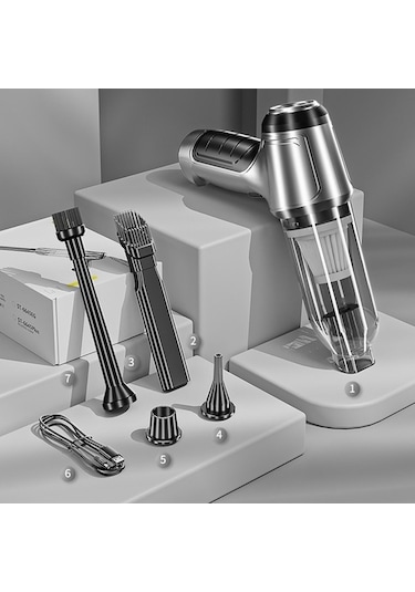 Diğer Süpürgesi Suıtu Siyah Şarjlı Kablosuz Islak El Basic Araç Hc