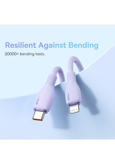 Baseus Pudding Serisi 20w Type-c - 8 Pin Hızlı Şarj Veri Kablosu, Uzunluk: Cbtx,2m Cbtx