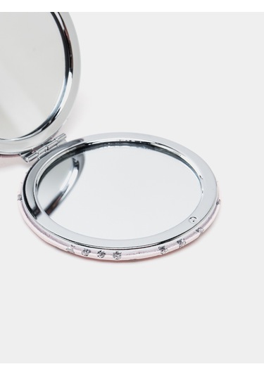 Gigi Panda Magic Yazılı Unicorn Tekboynuz Desenli Katlanır Yuvarlak Makyaj Aynası