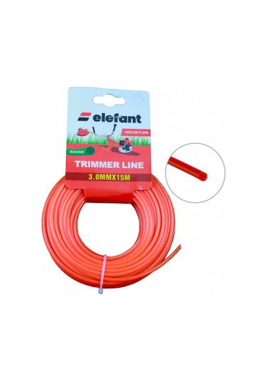 Tırpan Misinası Motorlu Tırpan Yuvarlak Misina 3mm X 15 Metre