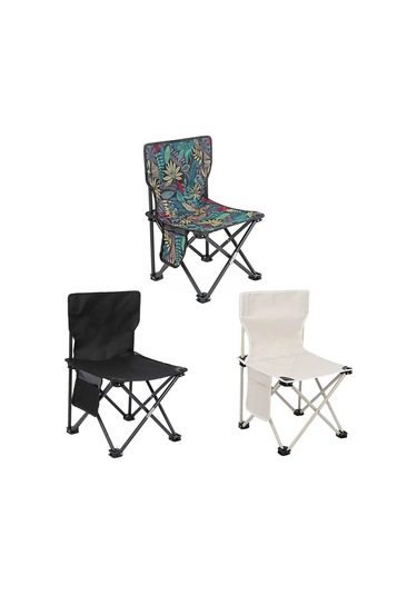 Dongjing Kamp Sandalyesi Açık Sandalye Katlanır Plaj Sandalyesi Siyah