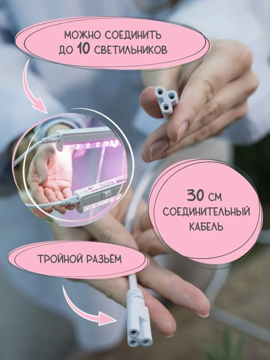 Uniel Fitoska İle Bitki Ve Fideler İçin 18w 560mm 46665726 Açık Ton Pembe