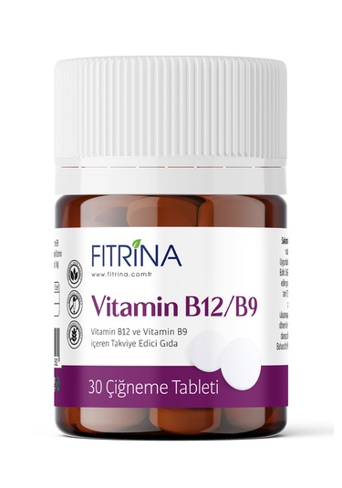 Fıtrina Vitamin B12 & B9 Folik Asit 30 Tablet