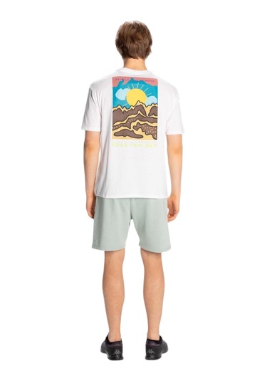 Kappa Erkek Frotis Regular Fit Tişört Beyaz