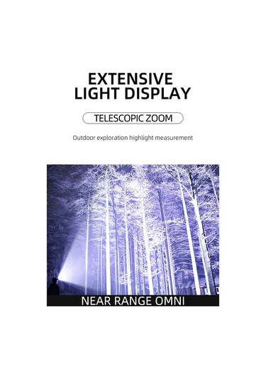 Worryfree-dış Mekan Sensörü Güçlü Işık Far Iı--t45-t6 Beyaz Işık Siyah