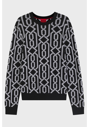 Hugo Erkek Kazak 50547001 001 Siyah Siyah