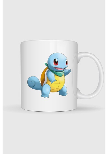 Squirtle Baskılı Kupa Bardak Beyaz