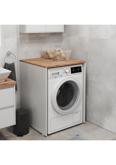 Aqua Bagno Voca Smartbox Çamaşır Dolabı ,atlantik Çam - Beyaz Beyaz