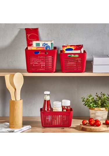 Selka Home 3'lü 7 Lt Lavin Süzgeç Bordo