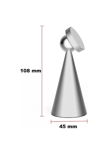 Ws01 Magnetli Holder - Gümüş Telefon Tutucu
