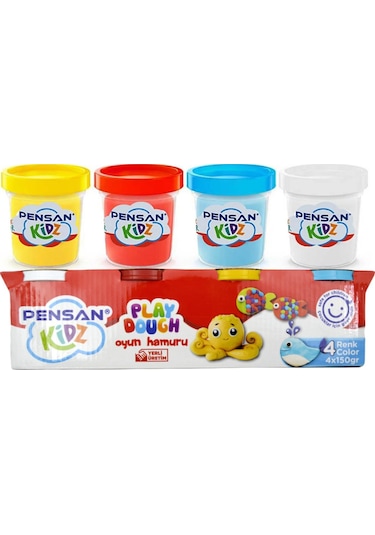 Pensan Kidsz Oyun Hamuru 4 Renk 4 X 150 Gr.