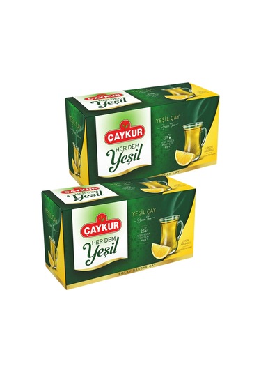 Herdem Yeşil Çay Süzen Poşet Limonlu 1,6gr 25 Adet İkili Paket