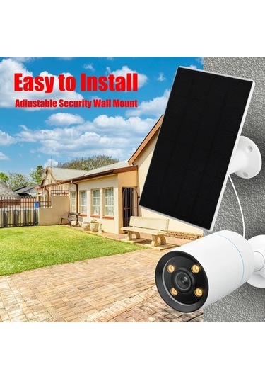 Trendooze 2'li Beyaz Dönemez Güneş Paneli Kamera Şarj Paketi Outdoor