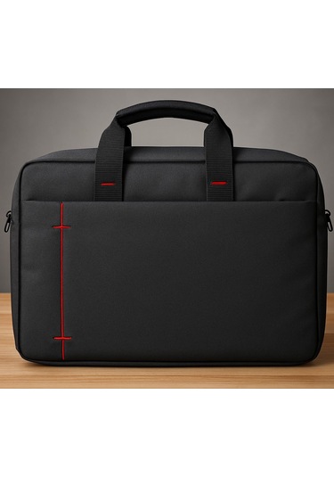 Laptop Çantası 15.6 İnç Su Geçirmez, Şık Ve Hafif Ofis & Günlük Kullanım İçin 8683255013913 Siyah - Kırmızı