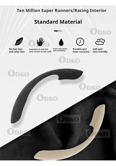 Karbon Fiber Süet Kaymaz Araba Direksiyon Kapağı Trumpchi Gs8 Ga4 Ga6 Için Black Siyah