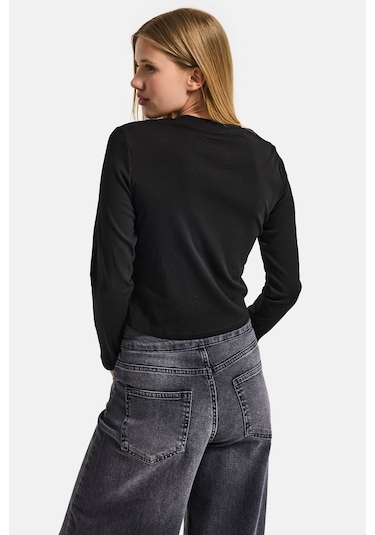 Itsbasic Kadın Siyah W5 Aksesuar Detaylı Özel Tasarım Body