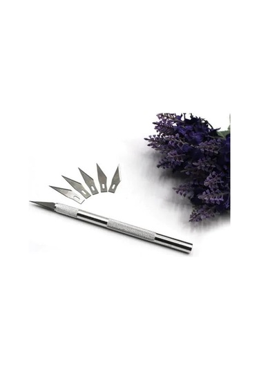 Bianyo. Kretuar Bıçağı. Metal Saplı. 5 Yedek Uçlu. Kretuar Seti.