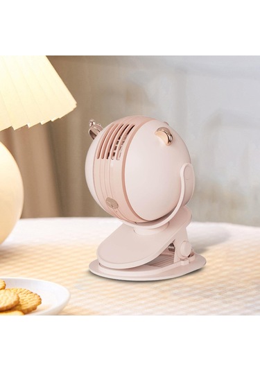 Homyl El Tipi Bladeless Puset Fanı Usb Şarj Edilebilir Pembe