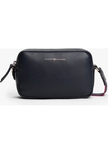 Tommy Hilfiger Th Logo Şeritli Kamera Kadın Çanta Aw0aw17689dw6 Lacivert