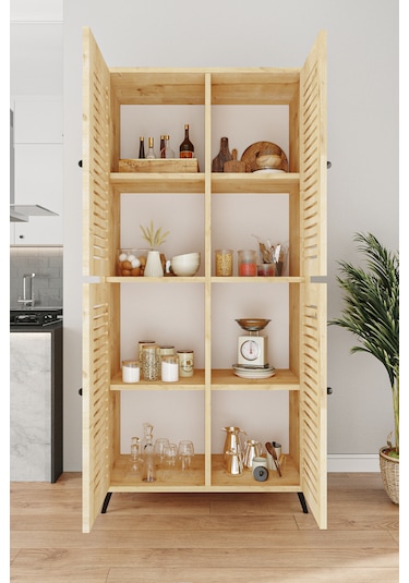 Enwood Deneb Mdf Safirmeşe 4 K Panjur Kapak Ahşap Ayaklı Kiler
