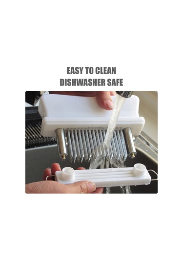 48 Paslanmaz Çelik İğne Bıçaklı Et Yumuşatıcı Et Yumuşatma Siyah Siyah