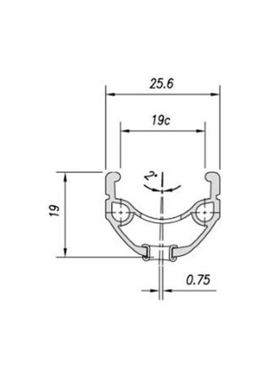 Mach1 Versus V-fren Uyumlu Jant Çemberi 28" 36h