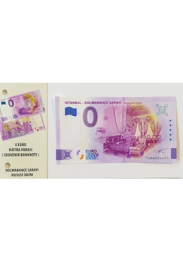 0 Euro Hatıra Parası - Dolmabahçe Sarayı  2022 ( FÖYLÜ )