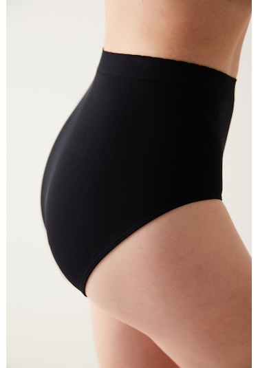 Penti Basic Yüksek Bel Siyah Slip Külot
