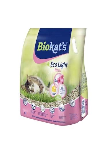 Biokat's Eco Light Fresh Cherry Blossom Pelet Kedi Kumu 5 L