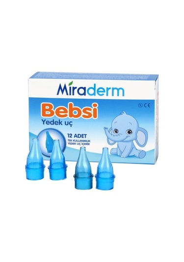 Miraderm Bebsi Burun Aspiratörü Yedek Ucu 12'li