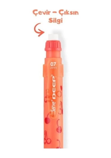Serve Deep Versatil Kalem 0.7 Neon Kırmızı Kiraz Kırmızı