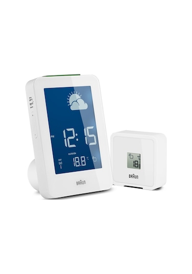 Braun Bnc013 Hava İstasyonlu Dijital Masa Saati - Beyaz