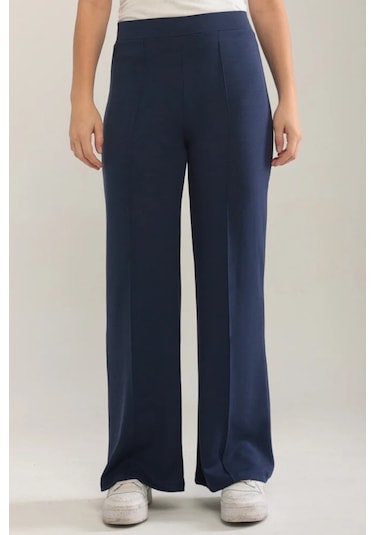 Ahves Çımalı İspanyol Paça Pantolon 1590 - Lacivert Lacivert
