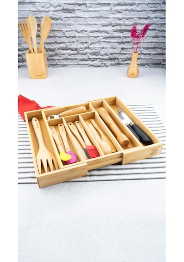 Bambum Cassandra - Ayarlanabilir Çekmece Düzenleyici Küçük Kahverengi