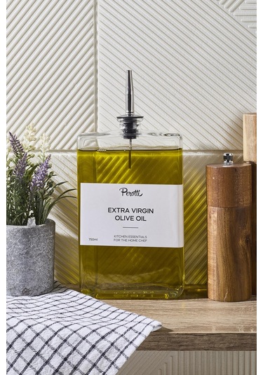 Molivet 750ml Silver Kapak Cam Yağdanlık-sosluk-sirkelik