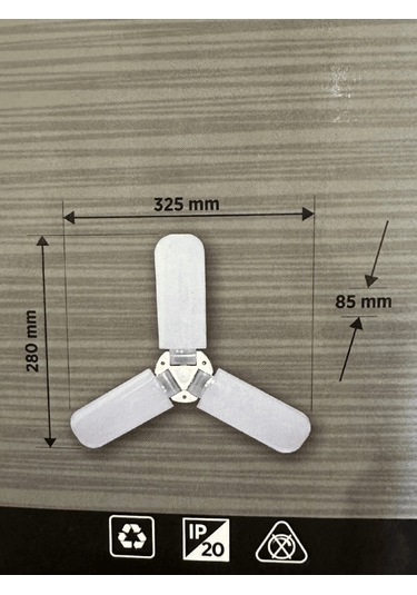 Cata Ct-1152 42w 6400k Beyaz Işık E27 Duylu Led Pervane Ampul 2 Adet