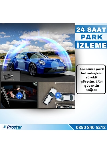 2 Kameralı 4k+1080p Ekransız Wıfı Gps 24 Saat Park Modu Özellikli Dashcam Kamera