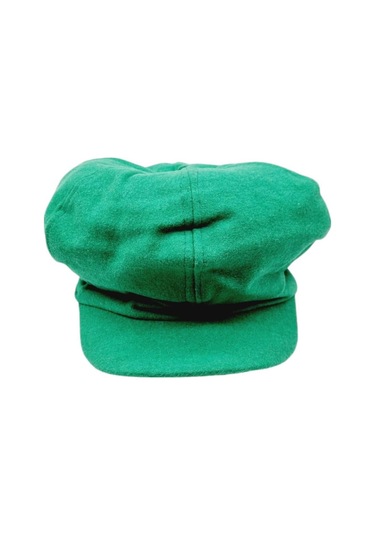 Uniquetrenders Kadın Arkadan Lastikli Kışlık Baretta Şapka Yeşil