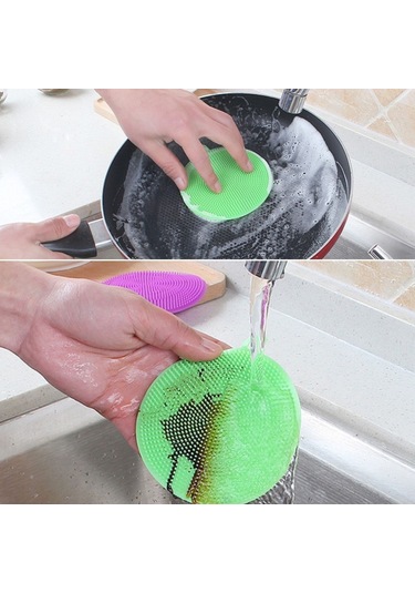 Zmc Bilişim 2'li Kir Tutmaz Tırtıklı Yüzey Bulaşık Yıkama Pedi