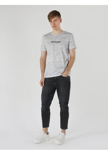 Colin'S Regular Fit Baskılı Gri Erkek Kısa Kol Tişört Cl1064661_Q1.V1_Mga Colin'S Regular Fit Baskılı Gri Erkek Kısa Kol Tişört Cl1064661_Q1.V1_Mga