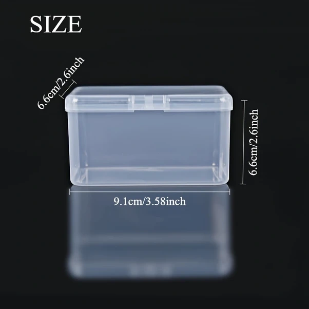 Meridiangoods Transparent Plastik Saklama Kutusu Makaj Aksesuar Organizer Seyahat Ev Şeffaf