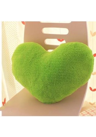 15/20/30 Cm Kalp Şekli Dekoratif Kırlent Pp Pamuk Yumuşak Yaratıcı Sevgilisi  Yeşil