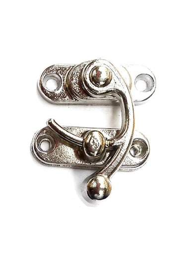 Yay Gözü, Tavla, Ahşap Kutu Klipsi - Minik 20x24 Mm, Nikel, 1 Adet