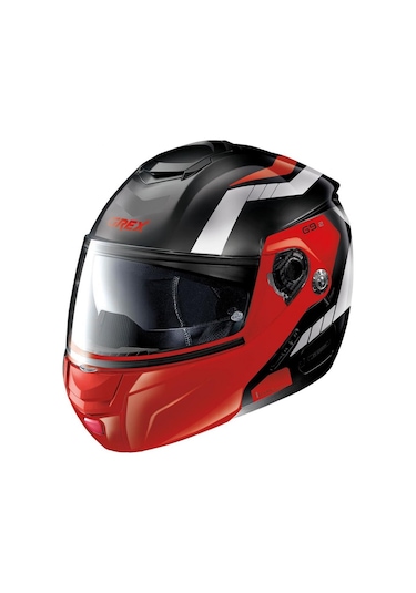 Grex G9.2 Steadfast N.com Çene Açılır Kask Kırmızı Siyah