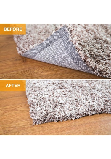 Kaymaz Mat Altlıkları, 4 Adet Kaymaz Mat Altlığı Etiketleri Kaymaz Mat Altlıkları Vakum Teknolojisi Kaymazlık Matınızı Yerinde Tutar Beyaz