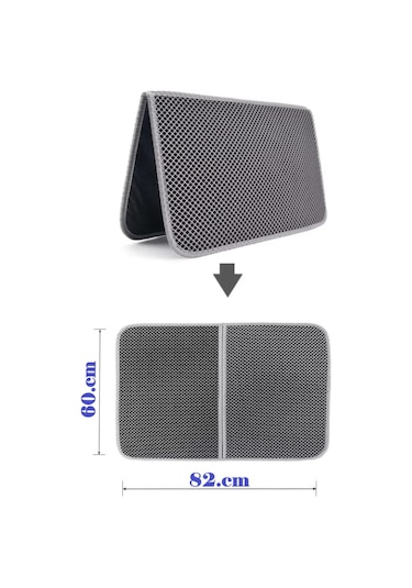 Tineke Büyük Boy Elekli Kedi Tuvalet Önü Paspası 82 x 60 CM