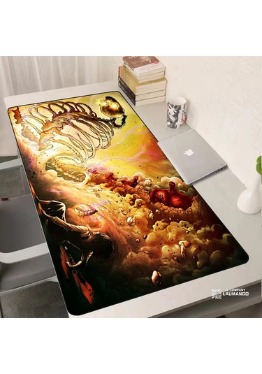 Laumango Titan Oyun Mouse Pad Xxl - Kaymaz Kauçuk Bilgisayar Halı, Klavye Destekli Gamer Aksesuar S Ocean Blue Ocean Blue